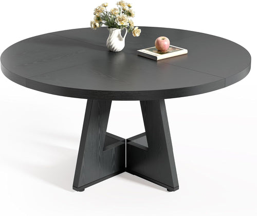 Round Dining Table for 4-6 People, 47 Inches
