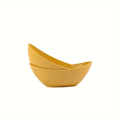 Set of 2 Unbreakable Yuanbao Bowls for Oatmeal  Pasta
