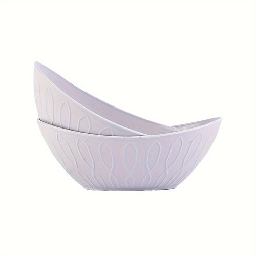 Set of 2 Unbreakable Yuanbao Bowls for Oatmeal  Pasta