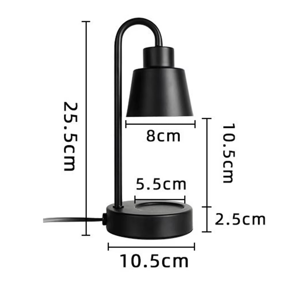 Electric Candle Melting Table Lamp Retro Candle Warming Lamp Safe Candle Melt Warmer Light Dimming Switch for Bedroom Decoration