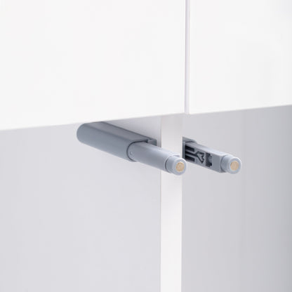 Wooden Storage Cabinet with Drawers and Industrial Steel Pipe Table Legs