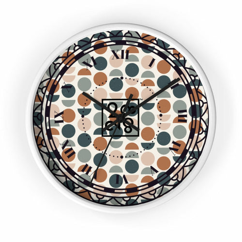 2882Time™ Retro Geometric Wall Clock Collection with Assorted Retro Pattern Designs