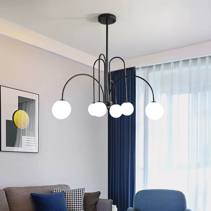 Modern Led Pendant Lamps Nordic Glass Minimalist Hanging Lighting Fixture Dining Living Bedroom Indoor Decor Suspension Lights