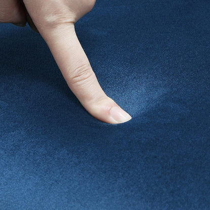 Pagoda Blue Velvet Club Chair with Armrests