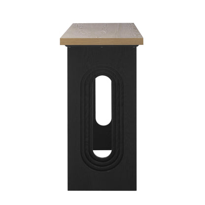 Uniquely Designed Console Table made of Fraxinus Mandschuric Solid Wood