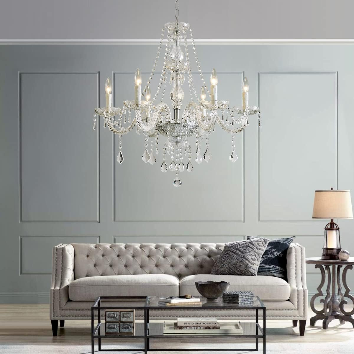 Saint Mossi 6 Light Chandelier Modern K9 Crystal Chandelier Lighting,