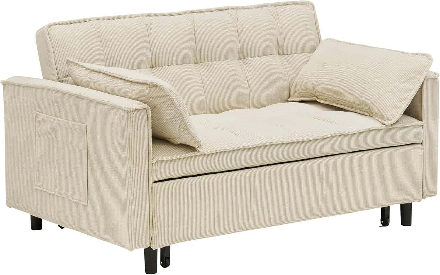 3 in 1 Convertible Sleeper Sofa Bed, Futon Couches for Living Room