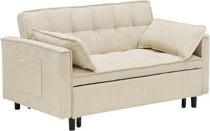 3 in 1 Convertible Sleeper Sofa Bed, Futon Couches for Living Room