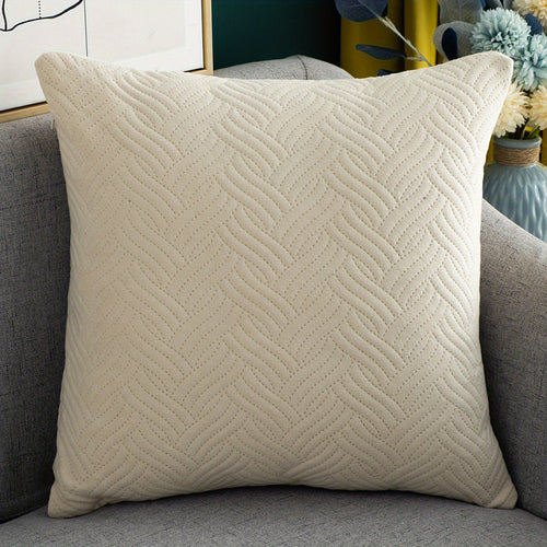 Velvet Square Cushion Cover  Soft Luxurious Plush Decor