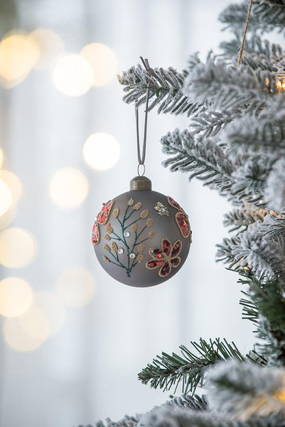 Glass Christmas Ball Ornaments, Decorative Hanging Balls for Tree & Holiday Parties