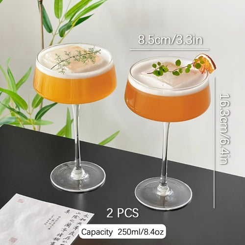 Elegant Japanese Tower Glass Set Cocktail  Martini Cups