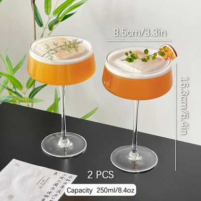 Elegant Japanese Tower Glass Set Cocktail  Martini Cups