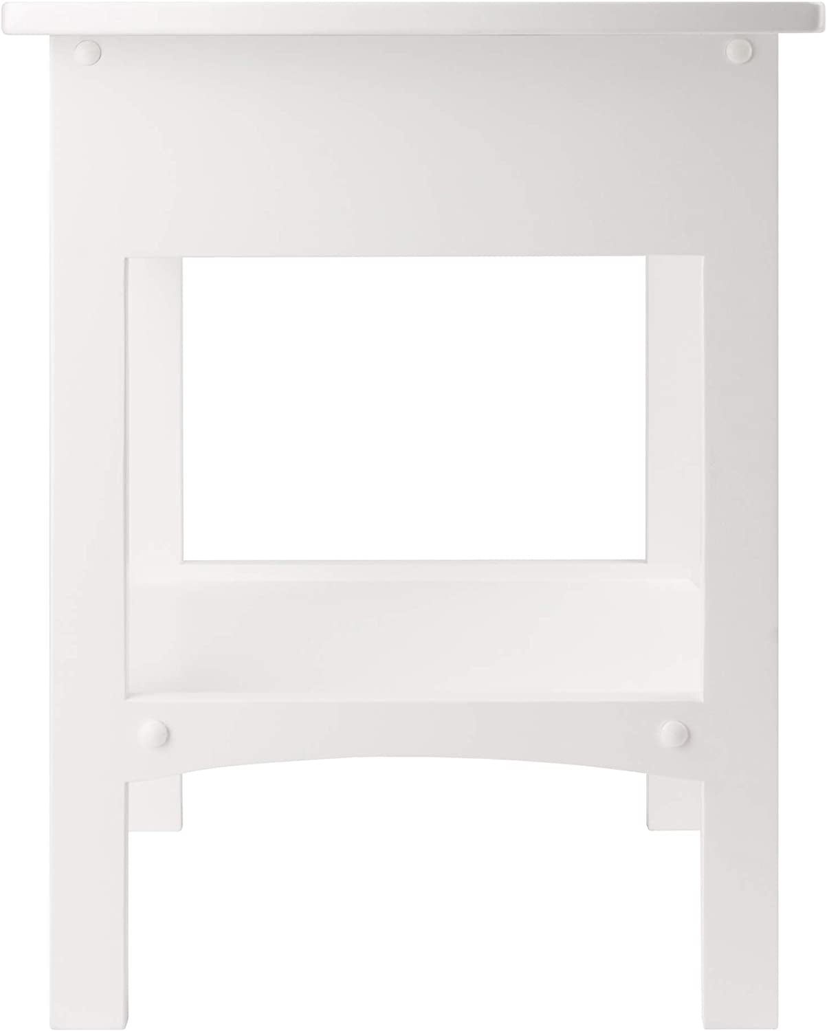White Claire Accent Table