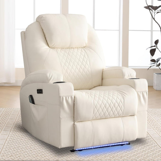 Power Recliner Chair with Heat and Massage for Adults - Home Theater