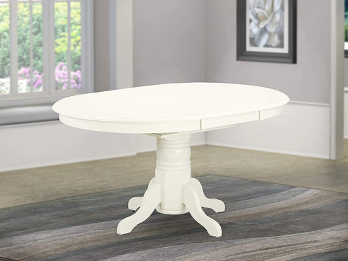Linen White round Dining Room Table