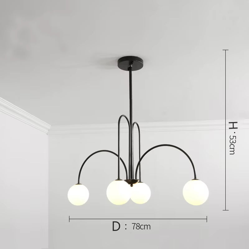 Modern Led Pendant Lamps Nordic Glass Minimalist Hanging Lighting Fixture Dining Living Bedroom Indoor Decor Suspension Lights