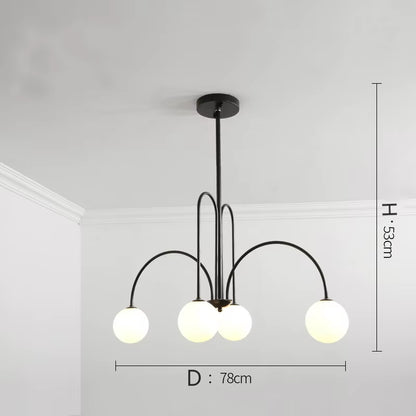 Modern Led Pendant Lamps Nordic Glass Minimalist Hanging Lighting Fixture Dining Living Bedroom Indoor Decor Suspension Lights
