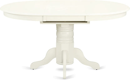 Linen White round Dining Room Table
