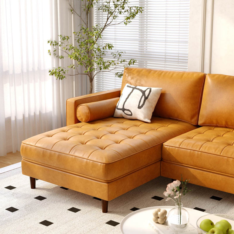 3-Seat L-Shaped Sectional Sofa Couch for Living Room