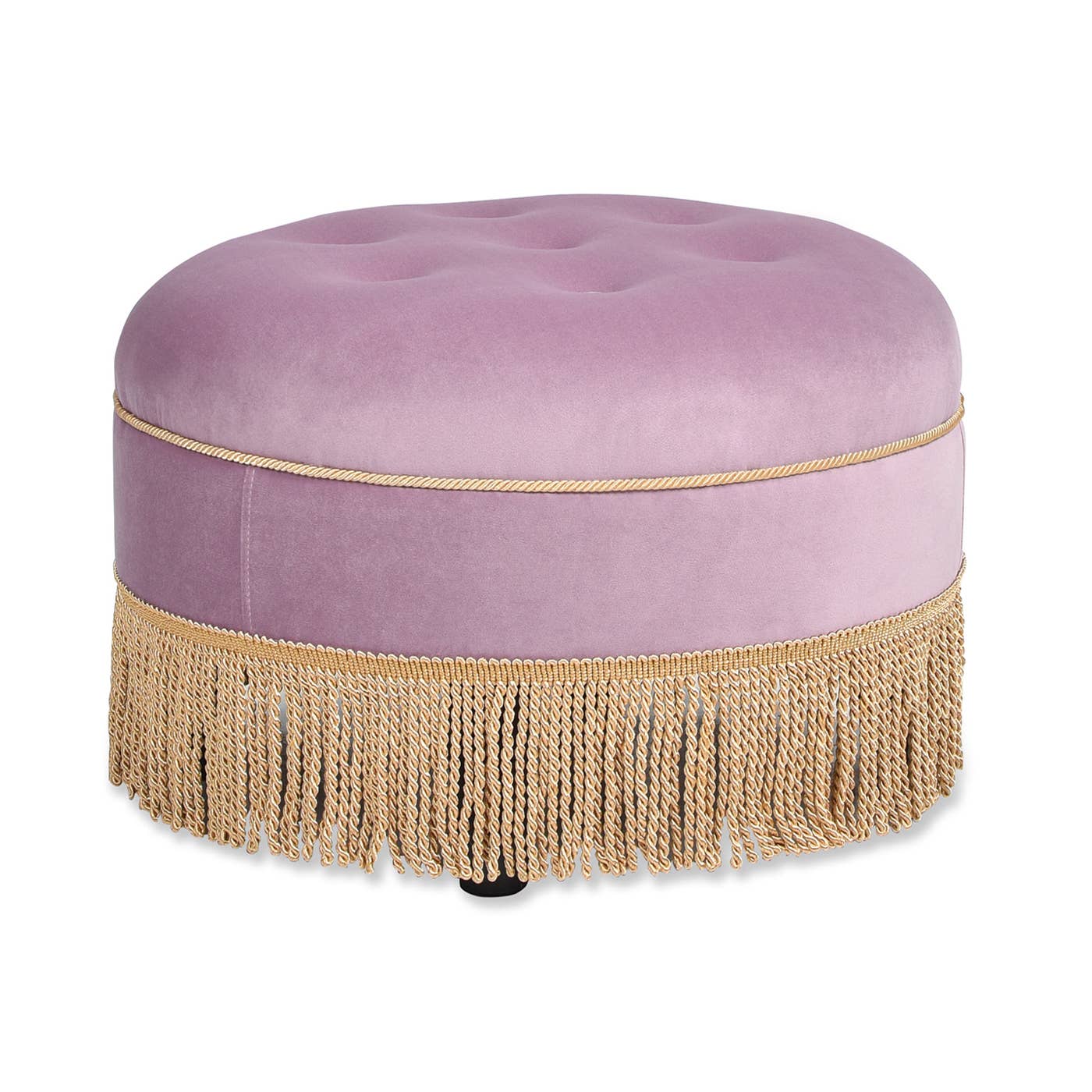 Yolanda 24" Round Upholstered Accent Ottoman