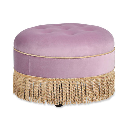 Yolanda 24" Round Upholstered Accent Ottoman