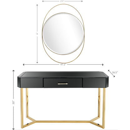 Sonya Wall Mirror and Console Table