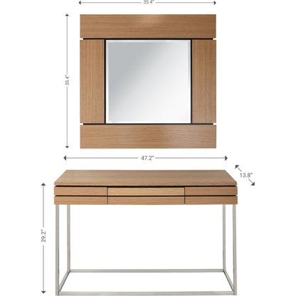 Barnes Wall Mirror and Console Table