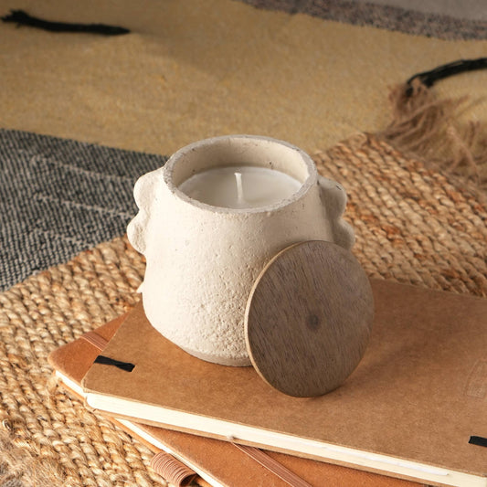 Jar Candle  Ecomix Wax Fill With Wooden Lid  Vanilla Lavender,  8oz