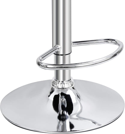 Modern Square Back PU Leather Counter Stools (Set/4)