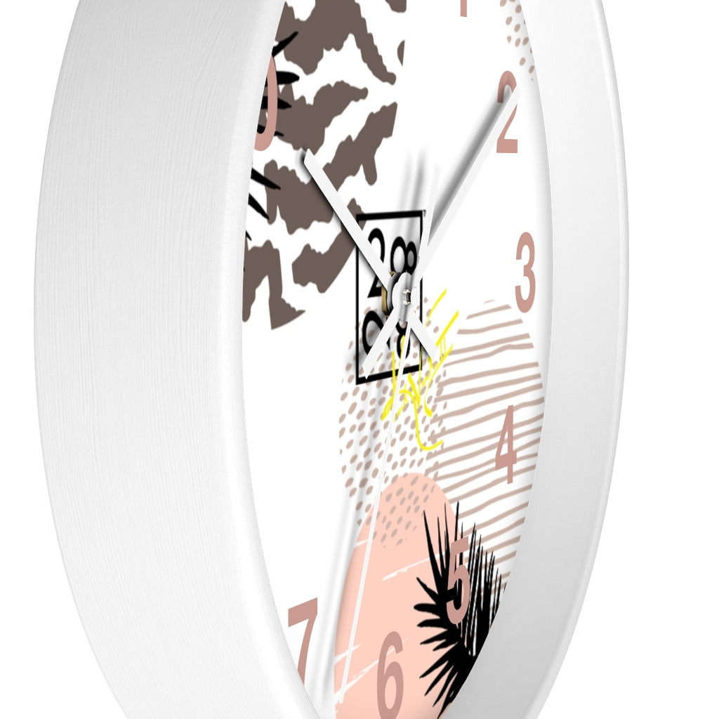 2882Time™ Retro Geometric Wall Clock Collection with Assorted Retro Pattern Designs