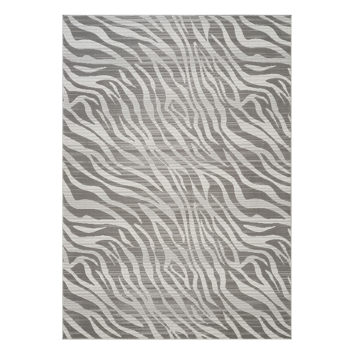 Geometrix GC_DIM1008 Gray 5 ft. 3 in. x 7 ft. 3 in. Contemporary Area Rug with Geometric 3D Effect
