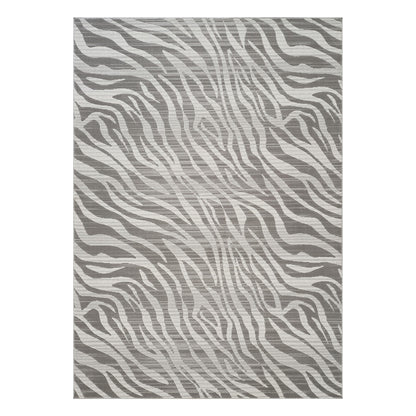 Geometrix GC_DIM1008 Gray 5 ft. 3 in. x 7 ft. 3 in. Contemporary Area Rug with Geometric 3D Effect