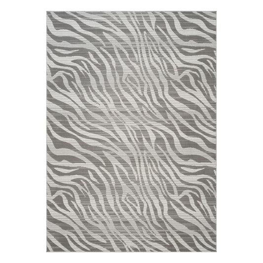 Geometrix GC_DIM1008 Gray 5 ft. 3 in. x 7 ft. 3 in. Contemporary Area Rug with Geometric 3D Effect