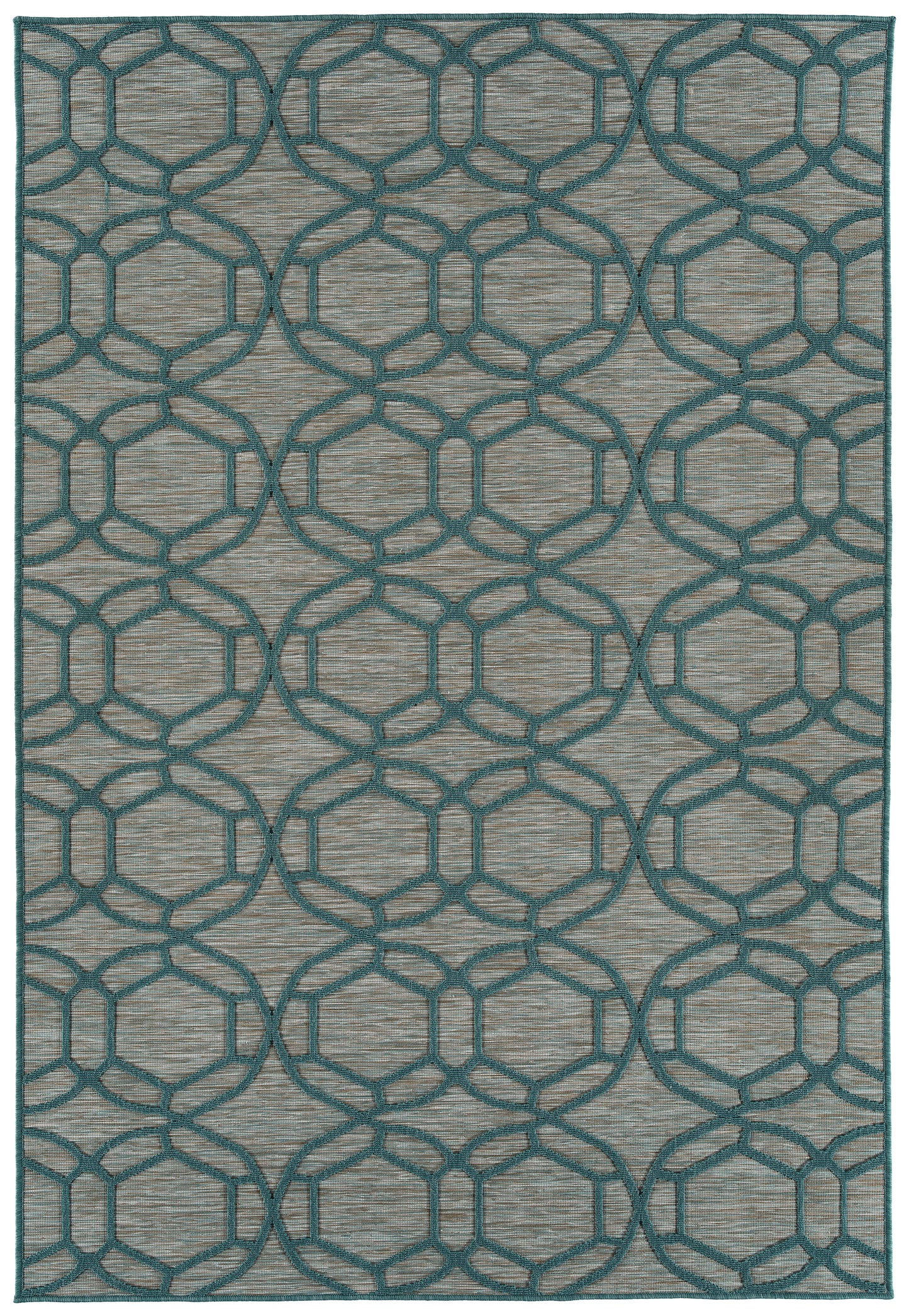 Contemporary, Transitional, Geometric, Textured, High-Low Cut & Loop 2' x 6' Runner