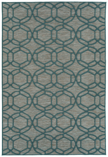 Contemporary, Transitional, Geometric, Textured, High-Low Cut & Loop 2' x 6' Runner