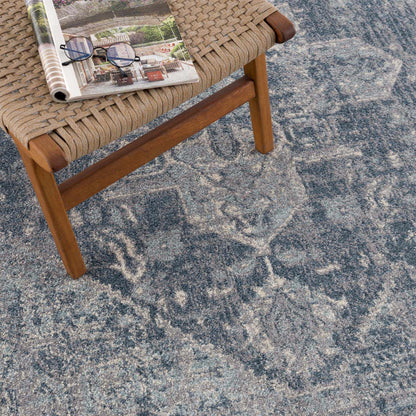 Peeta Blue Medallion Area Rug