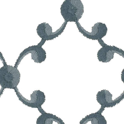 Alethea - Set of 2 Panels Crewel Embroidered Curtains | Linen Cotton