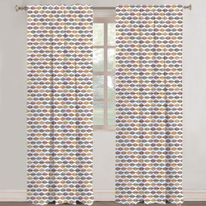Amalthea - Set of 2 Panels Crewel Embroidered Curtains | Linen Cotton
