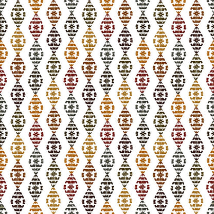 Amalthea - Set of 2 Panels Crewel Embroidered Curtains | Linen Cotton