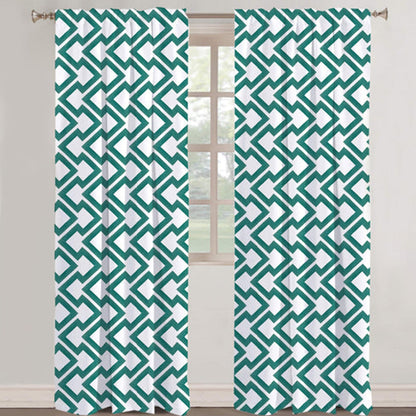 Aria - Set of 2 Panels Crewel Embroidered Curtains | Linen Cotton Mix