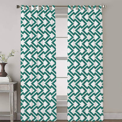 Aria - Set of 2 Panels Crewel Embroidered Curtains | Linen Cotton Mix