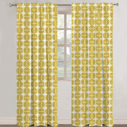 Ariadne - Set of 2 Panels Crewel Embroidered Curtains | Linen Cotton