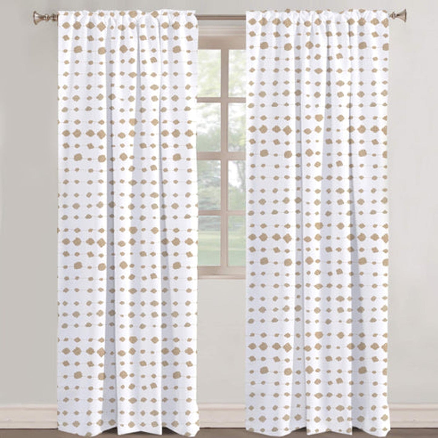 Aveline - Set of 2 Panels Crewel Embroidered Curtains | Linen Cotton