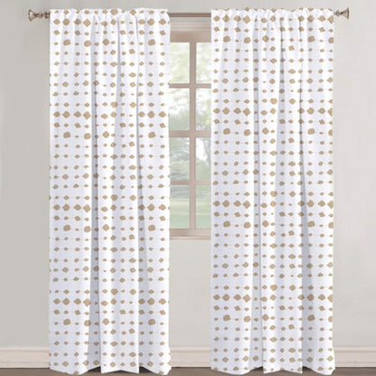 Aveline - Set of 2 Panels Crewel Embroidered Curtains | Linen Cotton