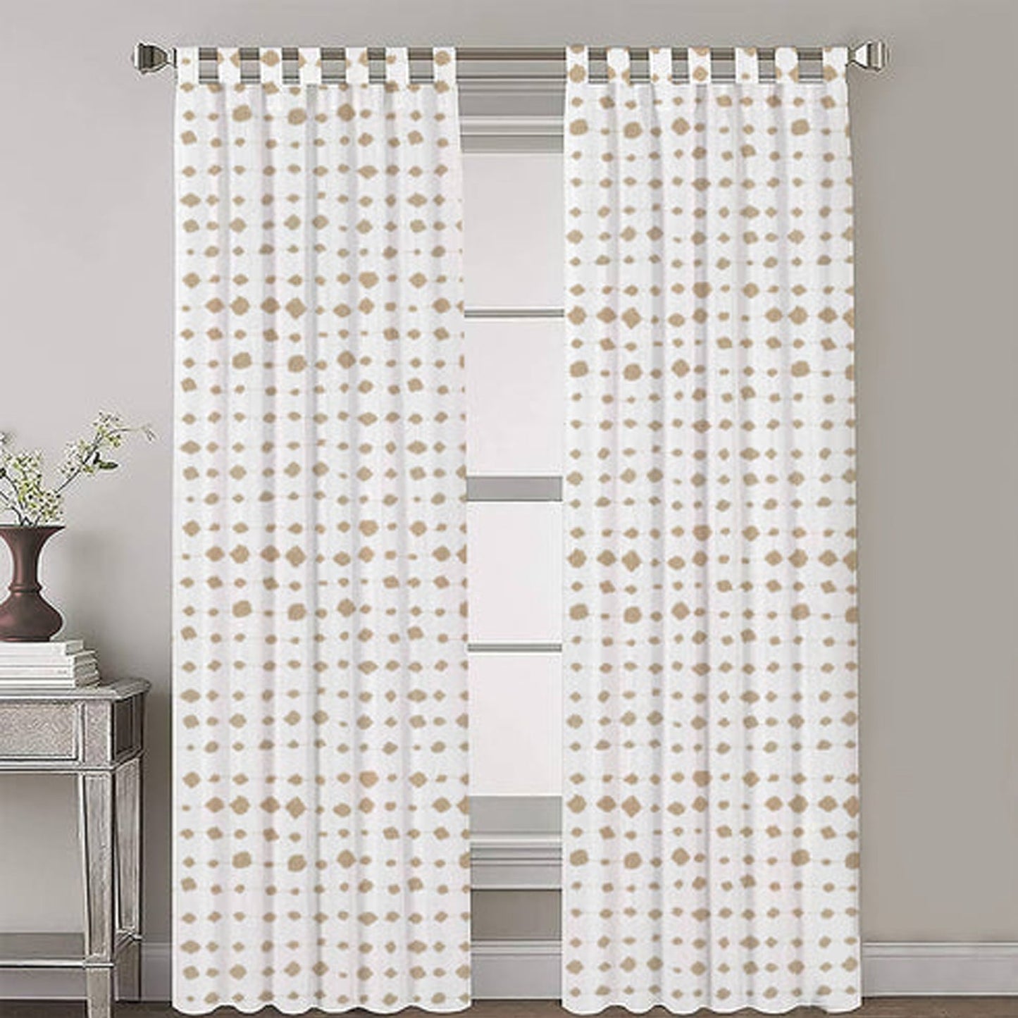 Aveline - Set of 2 Panels Crewel Embroidered Curtains | Linen Cotton