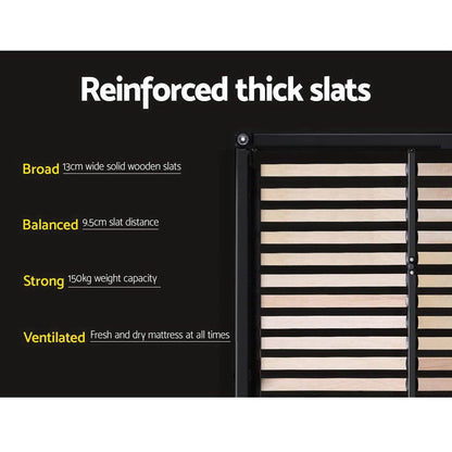 Artiss Bed Frame Queen Size Grey VANKE