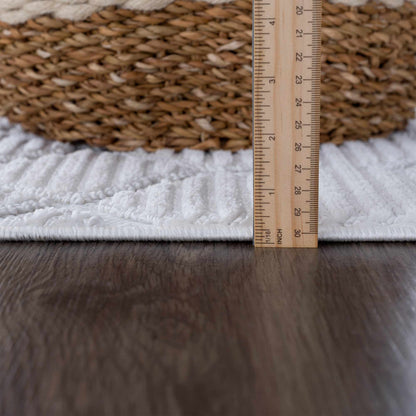 Beil Ivory Textured Area Carpet - Clearance