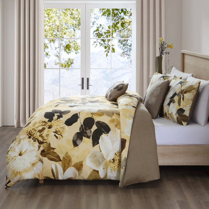Bebejan Magnolia 100% Cotton 5 Piece Reversible Comforter Set