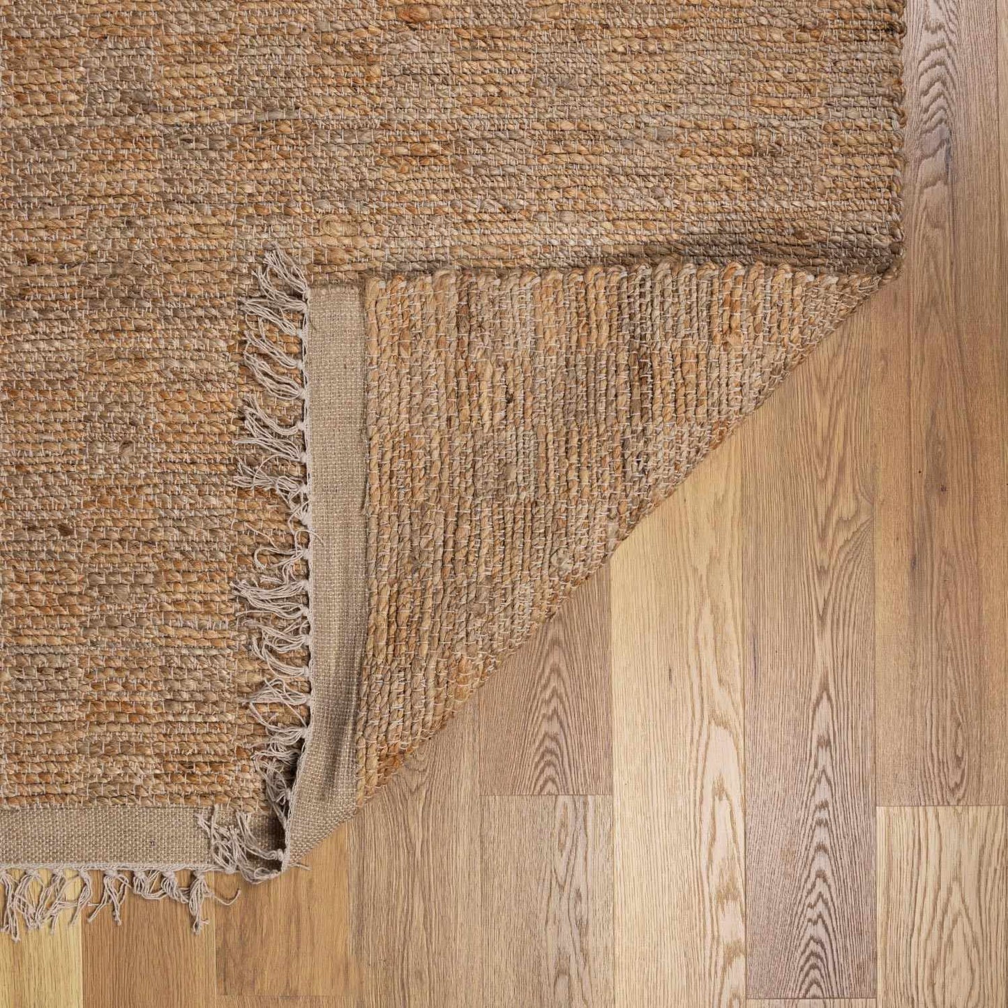 Lonut Checkered Jute Area Rug