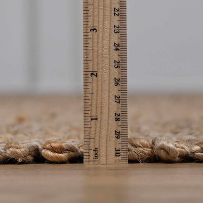 Lonut Checkered Jute Area Rug